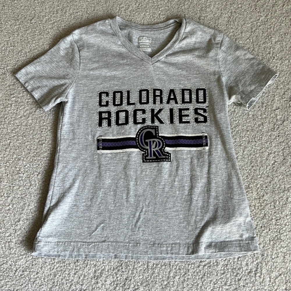 Girls Colorado Rockies Shirt, Size 7-8